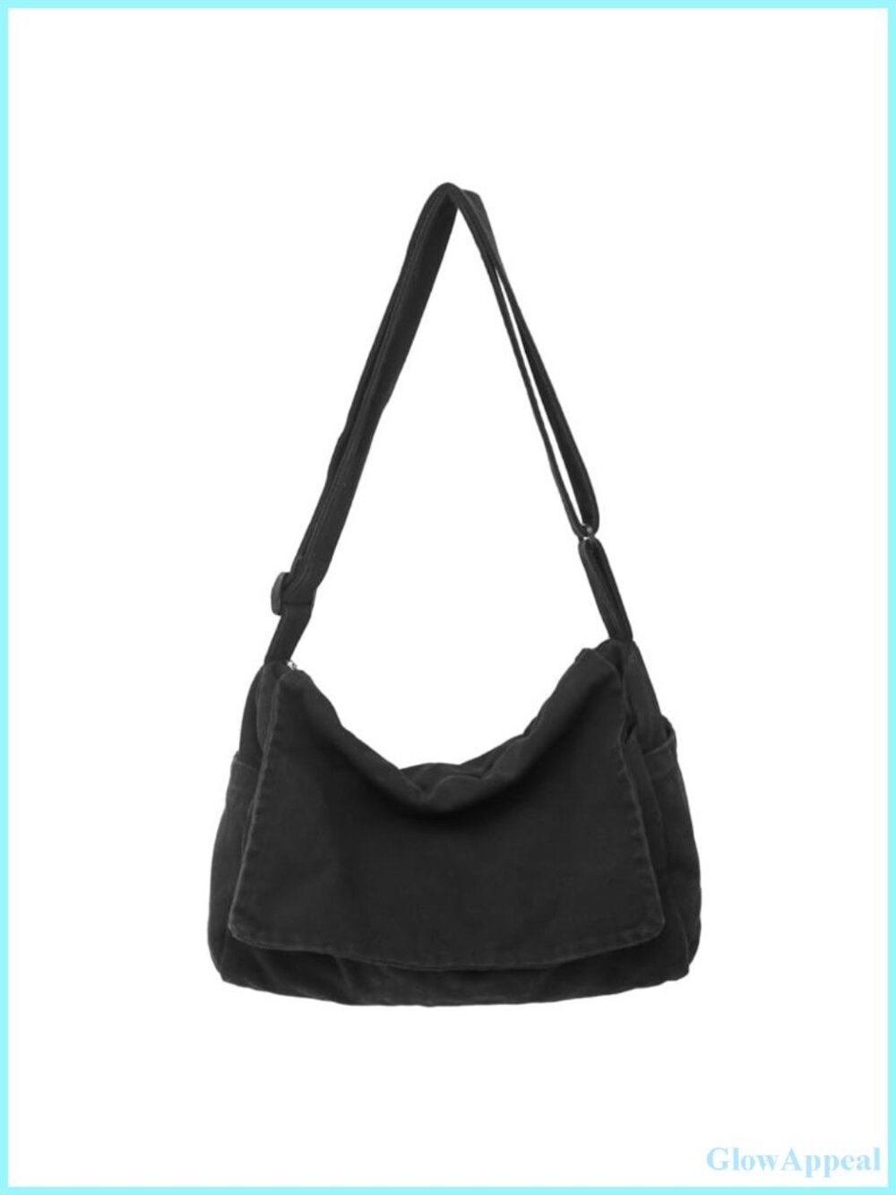 Canvas Satchel Messenger Crossbody Shoulder Bag Casual Sling Adjustable Strap